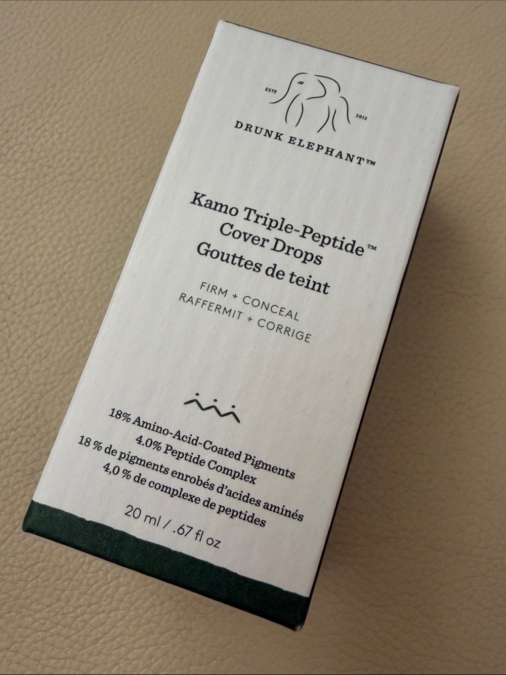 DRUNK ELEPHANT Kamo Triple-Peptide Cover Drops - BNWT